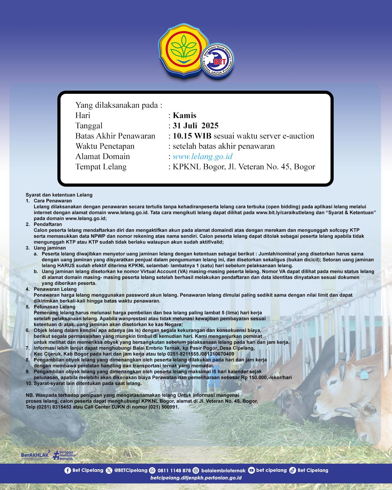 Pengumuman Lelang hal 2